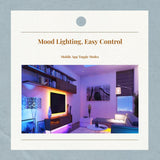 light-emitting diode Strip Light, 12V RGB Waterproof, Smart Remote, Automatic Home Decor RGB 10m