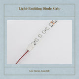 RGB Light-Emitting Diode Strip Light, 24V Auto-Dimmable, Suitable for Closets, Cabinets, and Living Rooms Blue 0.8cm 24V 120b 500cm