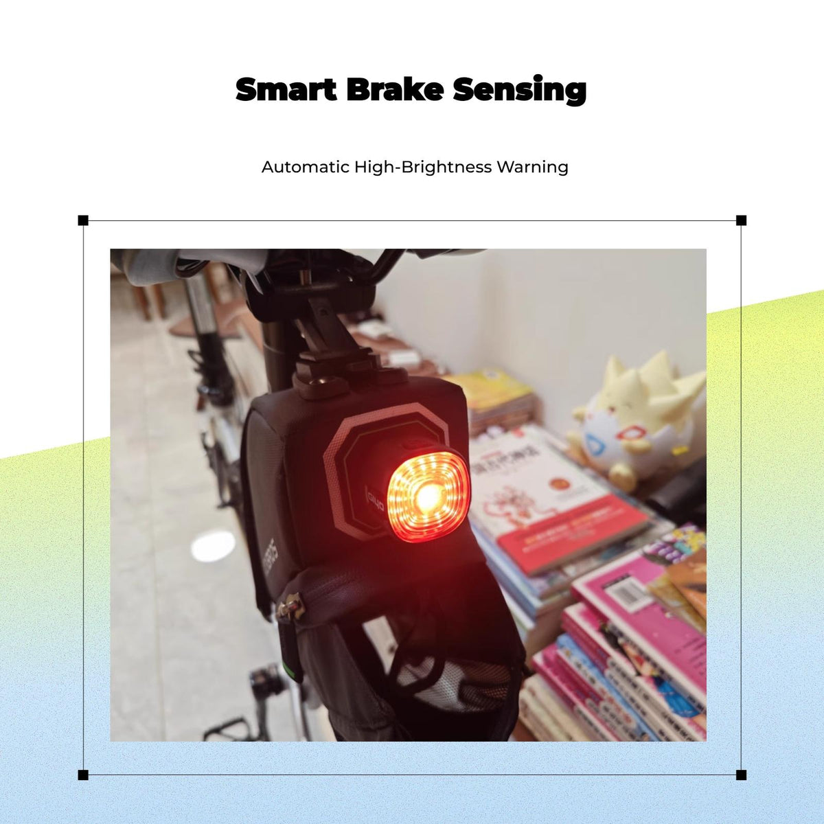 Smart Brake Sensing Bike Light, maximum brightness, Waterproof, Night Riding Red WT26S
