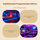 WS2812 RGB light Strip, Programmable, Flexible, Addressable, Compatible with Arduino Male to Female 20pin