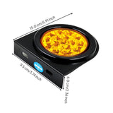 light-emitting diode vehicle Fog Light, Waterproof Steel Bracket, Brake/Reverse/Turn Yellow 1 piece