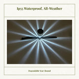 Solar Garden Light, Outdoor Patio Lantern, Retro Fence Decoration, Waterproof White 1pc