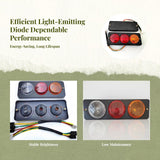 Light-emitting diode taillight, waterproof rear brake and turn alert, for electric tricycle LED 12V 28.7x8.5cm