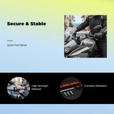 Motorbike Extension Bracket, Multi-Functional Handlebar, Waterproof Mounting Silver other