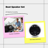 Waterproof Nautical Speaker, Outdoor Stereo, Portable Design H-301 Host other