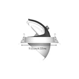 COB Light-Emitting Diode Spotlight, Adjustable Recessed Ceiling Light, Commercial Accent Lighting White 3000K 15W 9.5-10cm