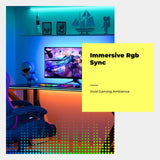 RGB light-emitting diode Strip Lights, ambient lighting, gaming room decor, sync with display For 32 inch Monitor other