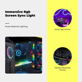 RGB light-emitting diode Strip Lights, ambient lighting, gaming room decor, sync with display For 34 inch Monitor other