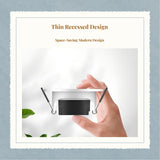 Anti-Glare hexagonal COB Recessed Ceiling Light, thin light-emitting diode, vision protection, Embedded Spotlight for Living Room, Bedroom, Kitchen White 9W Tri-color