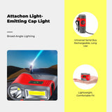 Light-emitting diode headlamp, super bright, rechargeable, motion fishing, outdoor White T56 Clip+Head+Buckle