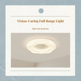 Light-Emitting Diode Ceiling Light, Cream Design, Modern Minimalist Flush Mount, Round, For Living Room, Bedroom, and Kitchen Pendant Light A 45x15cm