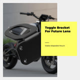 Motorcycle light-emitting diode Driving Fog Light, Waterproof Control, High/Low light, Auxiliary Lamp Light Black Rearview Mirror B