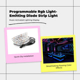 RGB Programmable Light Strip, 12V, Music Sync, Color Chasing, Flexible Dreamcolor White 1m 24V 60LEDs Bare