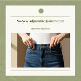 Jeans Button, Adjustable Removable No-Sew Waist Tightener, Pants Accessory Copper Silver Mix other