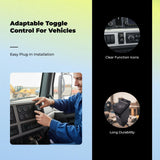 Dashboard Toggle button, waterproof button, 12V 20A, vehicle light control Rear Fog Light With Plug