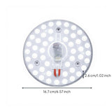 12-measure light-emitting diode ceiling light module, dimmable, 20W, suitable for bedroom, kitchen, and living room. White 24W-16.7cm