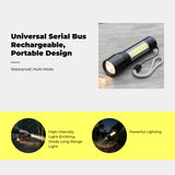 Rechargeable extra-bright light-emitting diode, waterproof, mini, emergency, outdoor High Brightness 88000