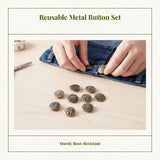 Jeans Button, Adjustable Removable No-Sew Waist Tightener, Pants Accessory Bright Silver other