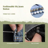 Jeans Button, Adjustable Removable No-Sew Waist Tightener, Pants Accessory Bronze other