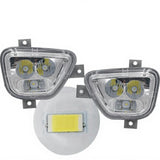Light-Emitting Diode Fog Light Assembly, Front Compatible with Foton Aoling Oumark S3 Series 1, Clear Lens Yellow White Pair High Bright