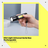 Rechargeable extra-bright light-emitting diode, waterproof, mini, emergency, outdoor High Brightness 99000