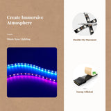 RGB lighting Strip Lights, Universal Serial Bus-Powered, Color Changing, Smart App Control, Gaming Desk Decoration APP Control 100cm