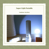 Mini light, portable dorm room essential, perfect for college and high school, great as a gift White 10.8x2.9cm
