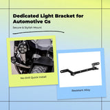 Auxiliary Light Bracket, motorcycle R1250GS/R1200GS exploration, CNC Aluminum, Front Mount Black Aluminum alloy