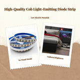 RGB Smart Lighting Strip Lights, Color Changing, App Control, Home Decor, Bedroom LED RGB+CW Strip 60 beads 12mm