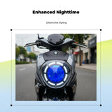 Motorcycle Headlight Assembly, light-emitting diode Bilight Projector, Compatible with Jog i125 motorcycle, upgraded and reinforced, sturdy White White Segmented