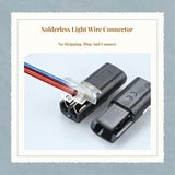 Light-emitting diode strip connector, solderless terminal, double wire Type A, quick plug D1 10pcs