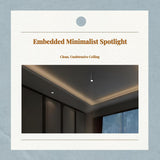 Adjustable Spotlight, Recessed Accent Light, Bar Table, Tea Room, Narrow light light-emitting diode Black 3 degree 3W 3000K