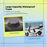 Rear Trunk, Waterproof Storage Box, Large Capacity Organizer for Travel Essentials Black other