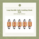 Universal Car light-emitting diode Interior Dome Light, Cheeta Black Giant primate 2030, lighting lamp White 3pcs