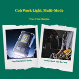 High Lumens Rechargeable superLuminous Portable Multi-Functional Work Light 20h Without Bag