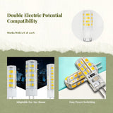 small light-emitting diode bulb, bi-pin base, energy-saving, bright, 12V/220V, long lifespan, suitable for home lighting. White G4 220V 5W Ceramic