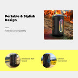 Speaker Portable Stereo, Deep Bass, Outdoor Party Cyan Package 2