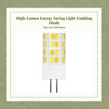 small light-emitting diode bulb, bi-pin base, energy-saving, bright, 12V/220V, long lifespan, suitable for home lighting. Warm Yellow G4 220V 2W