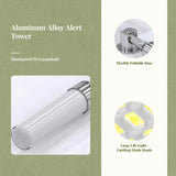 24V light-emitting diode Tower Light, 3-Color Multitier Alarm, Aluminum, Manufacturing RYG 1-layer PNP