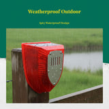 Solar Creature, Motion Activated, Flashing Outdoor, Waterproof, Dog Growl Sound, Garden, Yard Red 9.5x8cm B