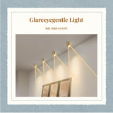 Adjustable Brass Spotlight with light-emitting diode, Anti-Glare Gold Wall Surface Mount, Indoor Accent Lighting Copper 7W Neutral 8.5x5.8cm