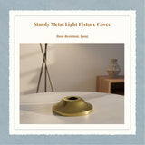 Lighting Fixture Cover, Metal Shade Holder, Floor Lighting Fixture Decor, Living Room Light Gold 4*1.5cm