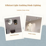 Light-emitting diode surface mount spotlight, adjustable angle, flush ceiling light, Nordic design, suitable for living room, hallway, bedroom. Black 7W 3000K