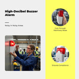 Sound and Light Alarm, linked light-emitting diode flashing alarm, 12V/24V/220V, commercial High Decibel, Workshop, Security Warning Red 12VDC