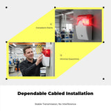 Sound and Light Alarm, linked light-emitting diode flashing alarm, 12V/24V/220V, commercial High Decibel, Workshop, Security Warning Red 5VDC