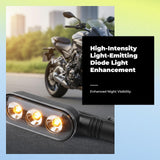 Motorcycle Turn Marker Light, light-emitting diode Sequential Blinker, Waterproof, Universal Fit Leoncino 250 Front Left