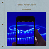 Super narrow RGB light strip strip light, 5mm width, color-changing, flexible, music sync, home decor 5V RGB Horse Race 0.25x100cm 60LED