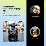 Motorcycle light-emitting diode Projector Headlight, glowing ring, JOGI125 enhancement, waterproof Black No Small Light other