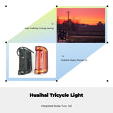 Electric Tricycle light 12V, Universal, Turn alert, Brake Light #B 19x7.5cm