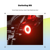 Bike Smart Brake Sensing, charging port-C Rechargeable, Waterproof, Night Riding Red RL2
